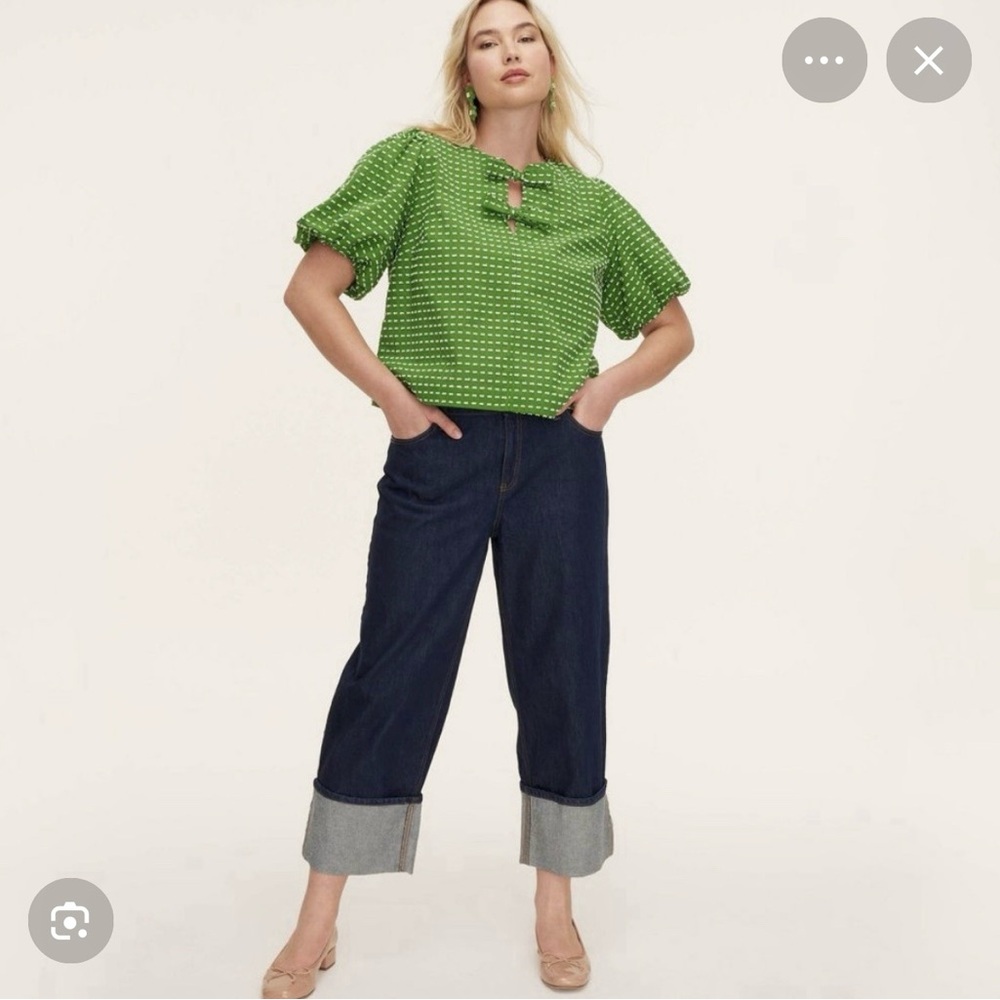 Kate Spade High Rise Straight Leg Cuffed Jeans Size 2